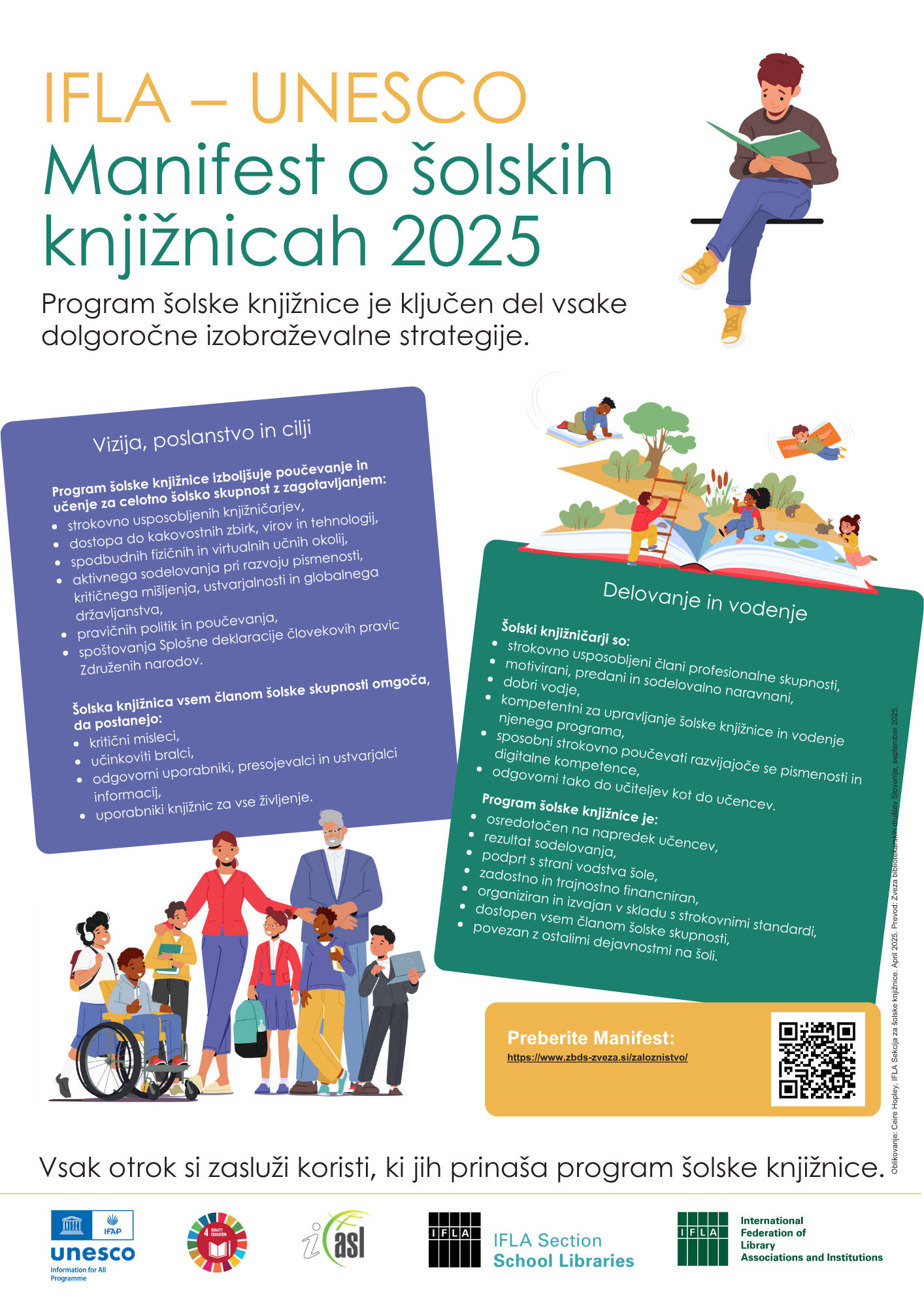 IFLA/UNESCO Manifnennsntn o šolskih knjižnicah